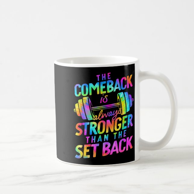 The Comeback Is Always Stronger Than The Set Back  Kaffemugg (Höger)