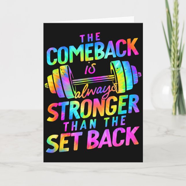 The Comeback Is Always Stronger Than The Set Back  Kort (Framsida)