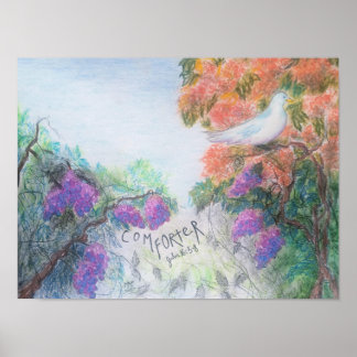 The Comforter Original Konst Kristet Affisch
