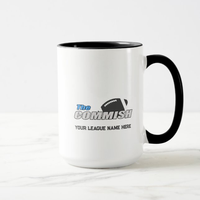The Commish Coffee Cup Mug Anpassad Lägg till Liga Mugg (Höger)