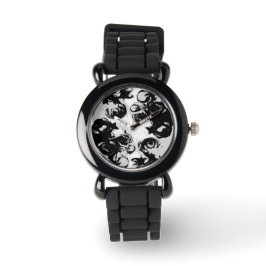 "The Complex Angel", Silver Glitter Watch Armbandsur