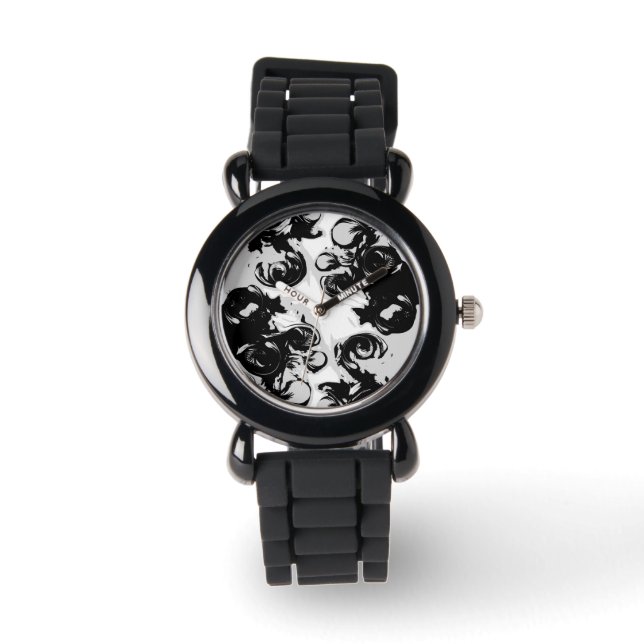 "The Complex Angel", Silver Glitter Watch Armbandsur (Framsida)