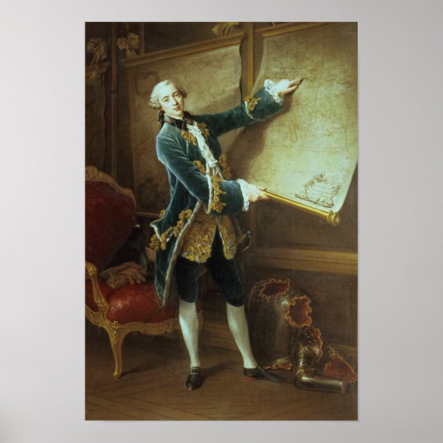 The Comte de Vaudreuil, 1758 Poster (Framsidan)