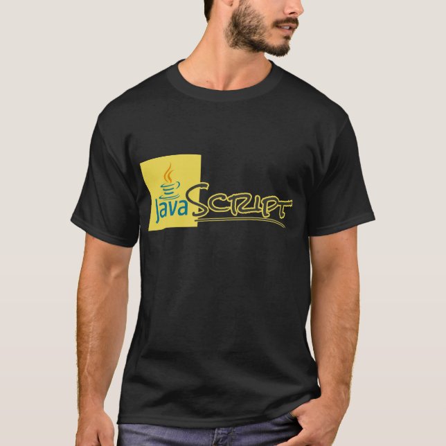 The Confusing JavaScript T-Shirt - Yellow (Framsida)