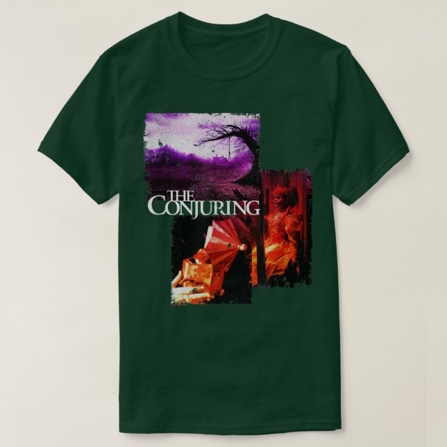 The Conjuring Annabelle Photo Collage  T Shirt (Design framsida)