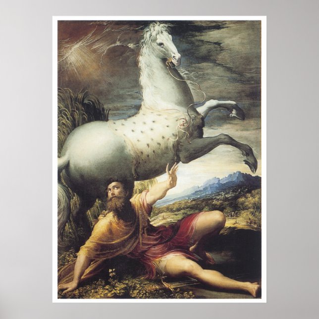The Conversion of Paul, 1530 Parmigianino Poster (Framsidan)
