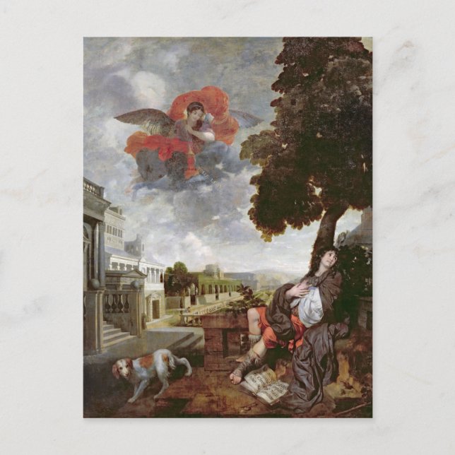 The Conversion of St. Augustine, 1663 Vykort (Framsida)