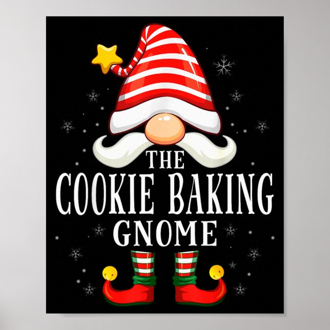 The Cookie Baking Gnome Christmas Group Family Paj Poster (Framsidan)