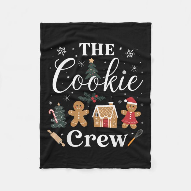 The Cookie Crew Christmas Baking Cookie Lover Kids Fleecefilt (Framsidan)