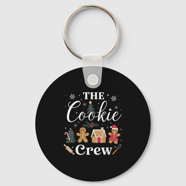 The Cookie Crew Christmas Baking Cookie Lover Kids Nyckelring (Framsida)