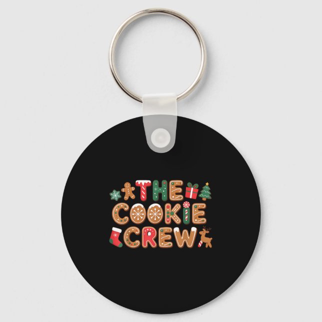 The Cookie Crew Christmas Baking Cookie Lover Kids Nyckelring (Framsida)