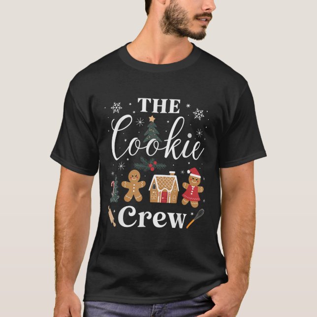 The Cookie Crew Christmas Baking Cookie Lover Kids T Shirt (Framsida)