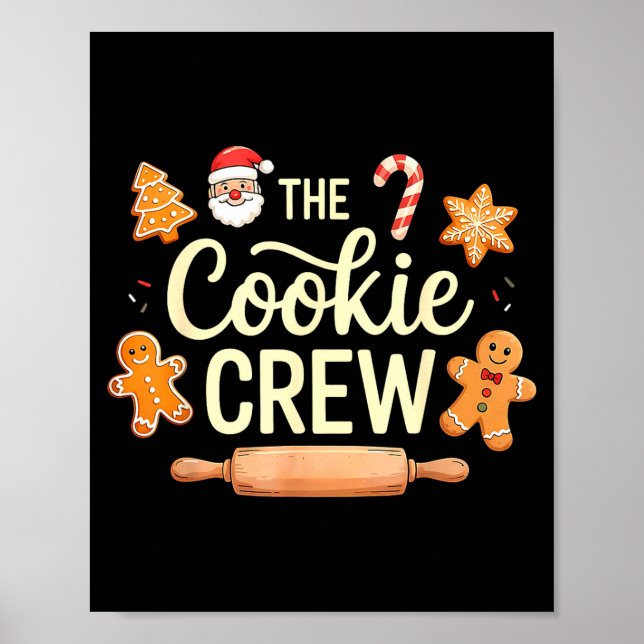 The Cookie Crew Christmas Baking Cookie Lover  Poster (Framsidan)