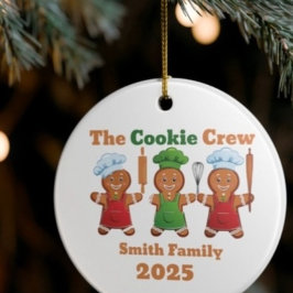 The cookie crew pepparkaksgubbe  julgransprydnad keramik