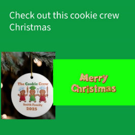The cookie crew pepparkaksgubbe julgransprydnad keramik