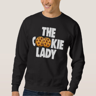 The Cookie Lady Bakande Kvinnor Choco Chip Cookie Lång Ärmad Tröja