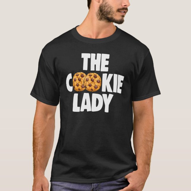 The Cookie Lady Bakande Kvinnor Choco Chip Cookie  T Shirt (Framsida)