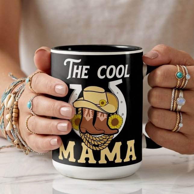 The Cool Mama | Västerländsk mors dag unik Två-Tonad Mugg (Skapare uppladdad)