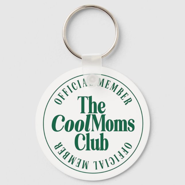 The Cool Moms Club Retro Grön Nyckelring (Framsida)
