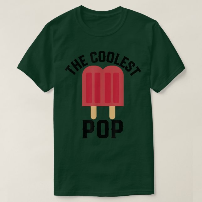 The Coolest pop Funny Ice popsicle  T Shirt (Design framsida)