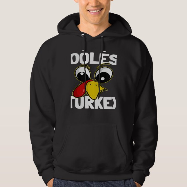 The Coolest Turkey Family Group Matching Thanksgiv Hoodie (Framsida)
