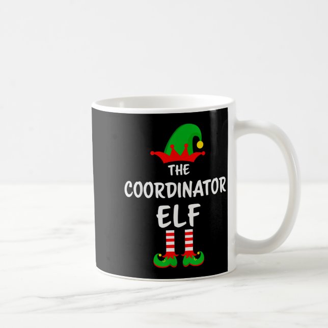 The Coordinator Elf Matching Family Christmas  Kaffemugg (Höger)