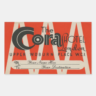 The Cora Hotel (London) Rektangulärt Klistermärke