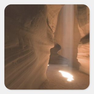 The Corkscrew i Upper Antelope Canyon, Navajo 2 Fyrkantigt Klistermärke