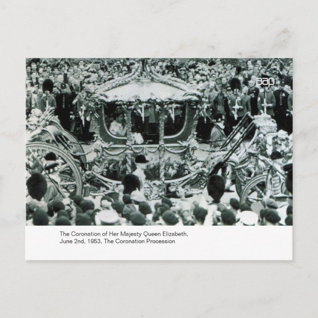 The Coronation of H.M. Queen Elizabeth Vykort (Framsida)