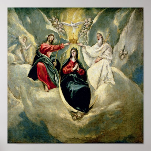 The Coronation of the Virgin, 1591-92 Poster (Framsidan)
