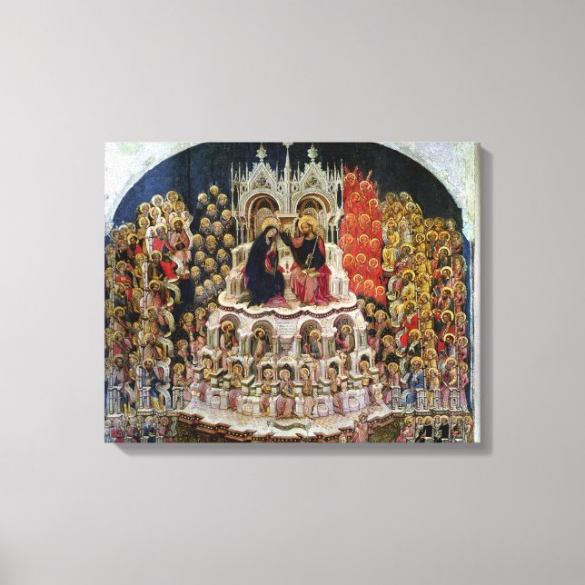 The Coronation of the Virgin in Paradise, 1438 Canvastryck (Framsida)