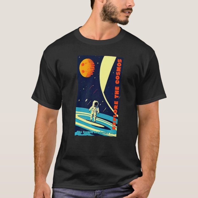 The Cosmic Explorers Club Explore The Cosmos (#03) T Shirt (Framsida)