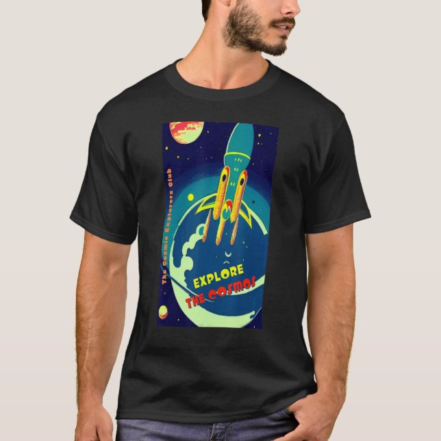 The Cosmic Explorers Club Explore The Cosmos (#08) T Shirt (Framsida)