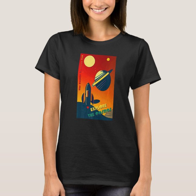 The Cosmic Explorers Club Explore The Cosmos (#09) T Shirt (Framsida)