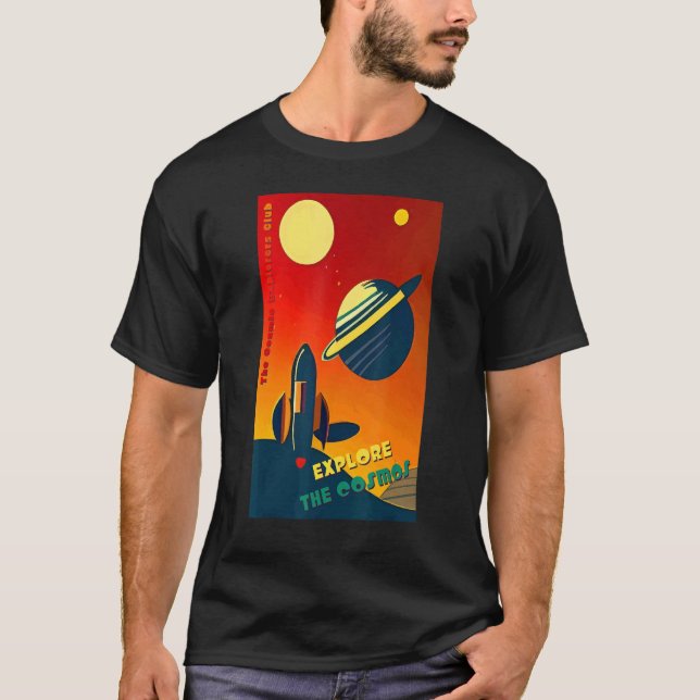 The Cosmic Explorers Club Explore The Cosmos (#09) T Shirt (Framsida)