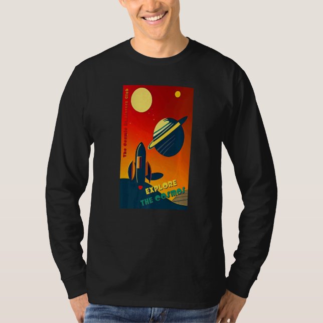 The Cosmic Explorers Club Explore The Cosmos (#09) T Shirt (Framsida)