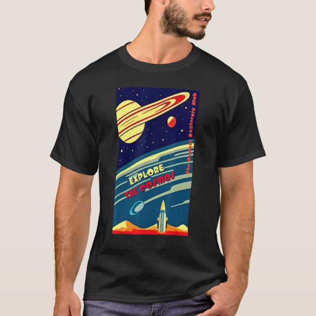 The Cosmic Explorers Club Explore The Cosmos (#10) T Shirt (Framsida)