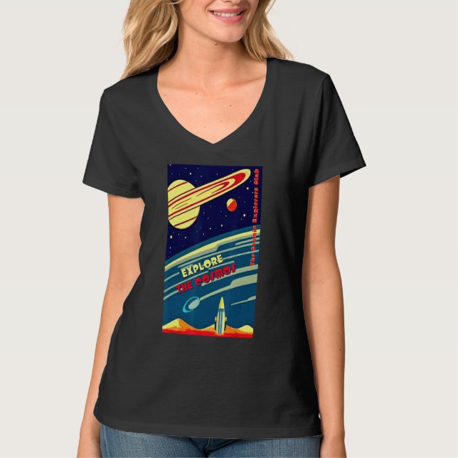 The Cosmic Explorers Club Explore The Cosmos (#10) T Shirt (Framsida)