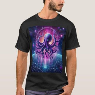 The Cosmic Octopus: Guardian of the Digital Univer T Shirt