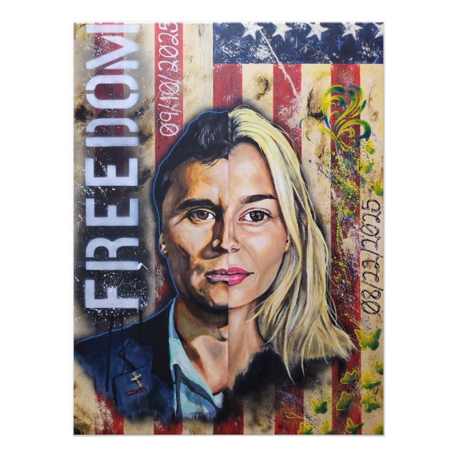 The Cost of Freedom - American Patriot Artwork Fototryck (Framsidan)