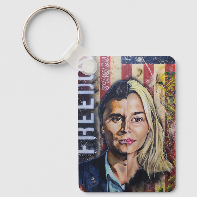 The Cost of Freedom - American Patriot Artwork Nyckelring (Framsida)