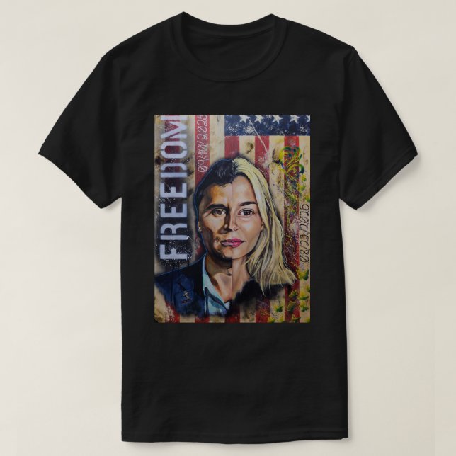 The Cost of Freedom - American Patriot Artwork T Shirt (Design framsida)
