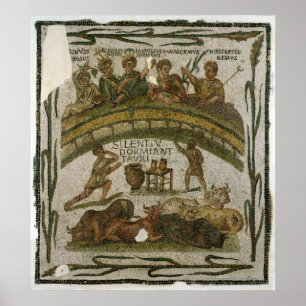 The Costume Banquet, från El-Jem, 200-220 Poster