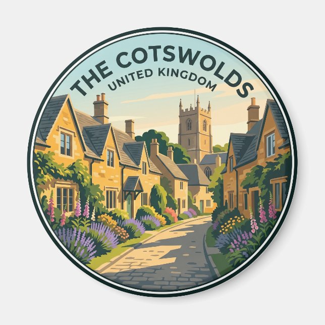 The Cotswolds by i Storbritannien Magnet (Framsidan)