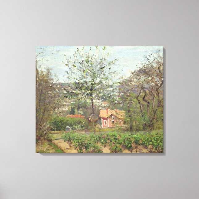 The Cottage eller Rosa House Canvastryck (Framsida)