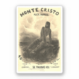 The Count of Monte Cristo - vintage Klistermärken
