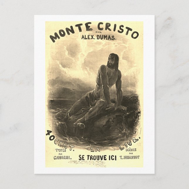 The Count of Monte Cristo - vintage Vykort (Framsida)
