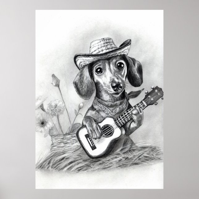The country crooner dachshund poster (Framsidan)