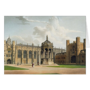 The Court of Trinity College, Cambridge, från The Hälsningskort