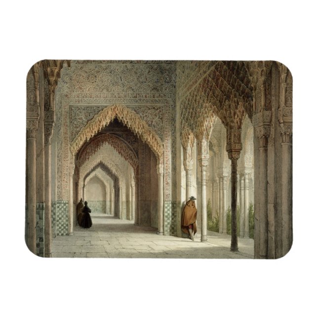 The Court Room of the Alhambra, Granada, 1853 (upp Magnet (Horisontell)